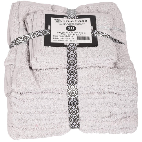 10 Piece Absorbent Cotton Towel Set